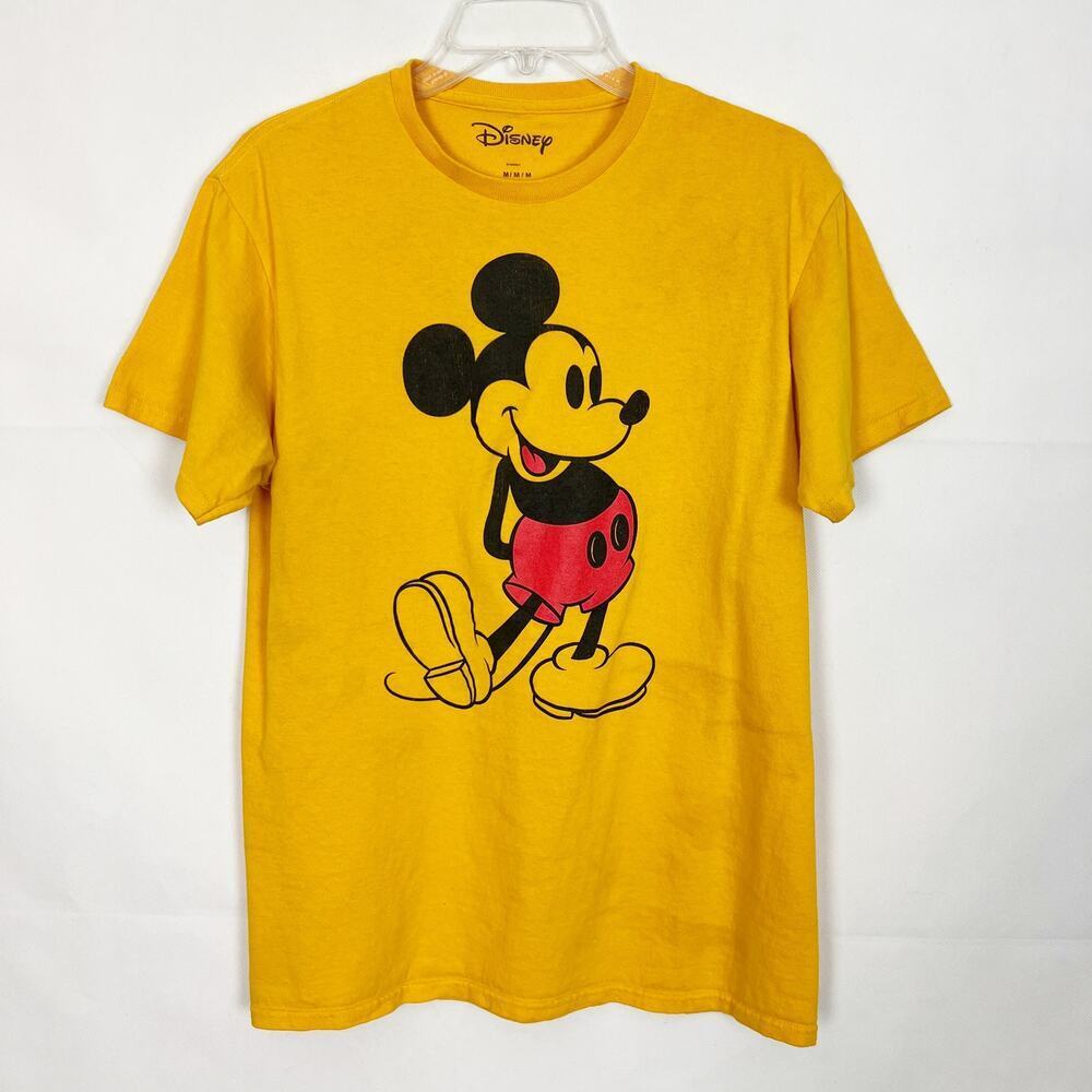 Disney Mustard Short Sleeve Crew Neck Tee Size M